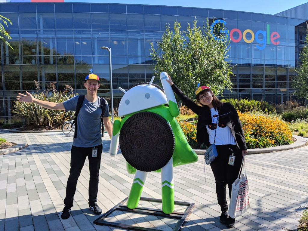 Elva and Jeff at the Googleplex