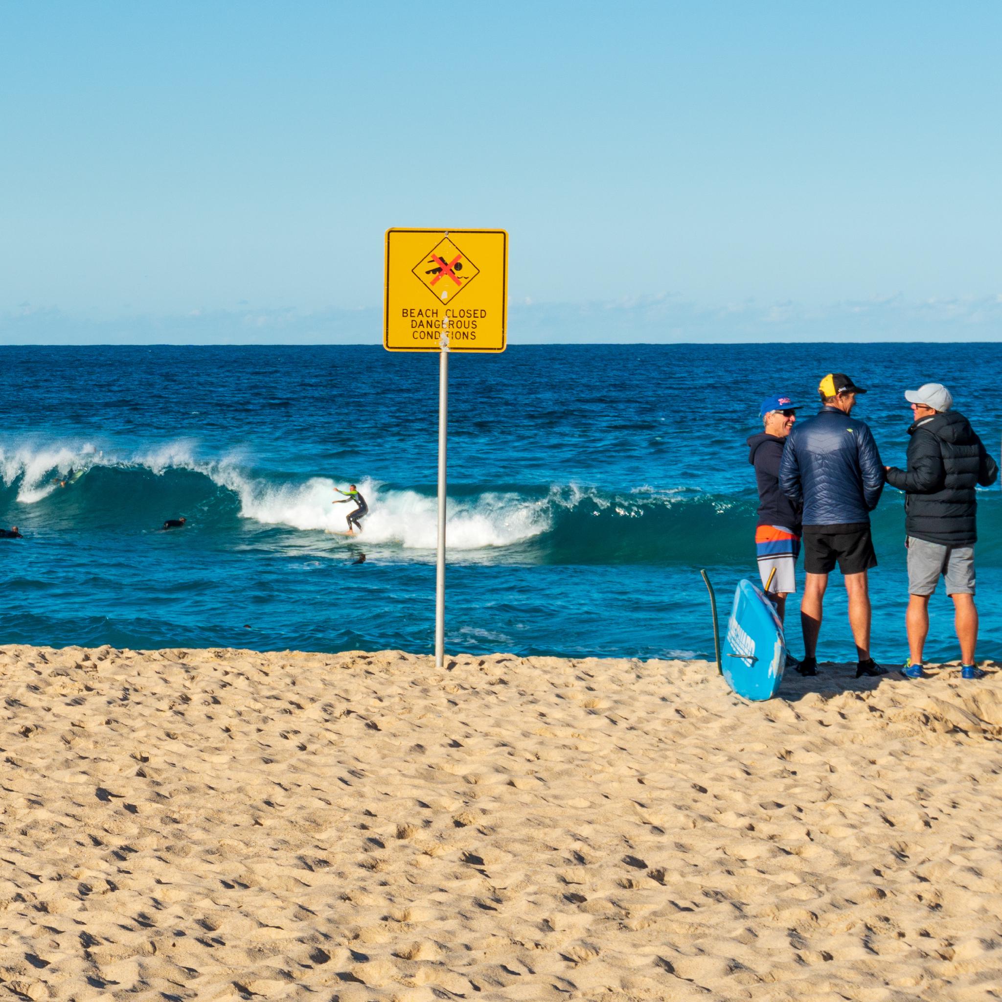 Surfers at Bronte Beach.
