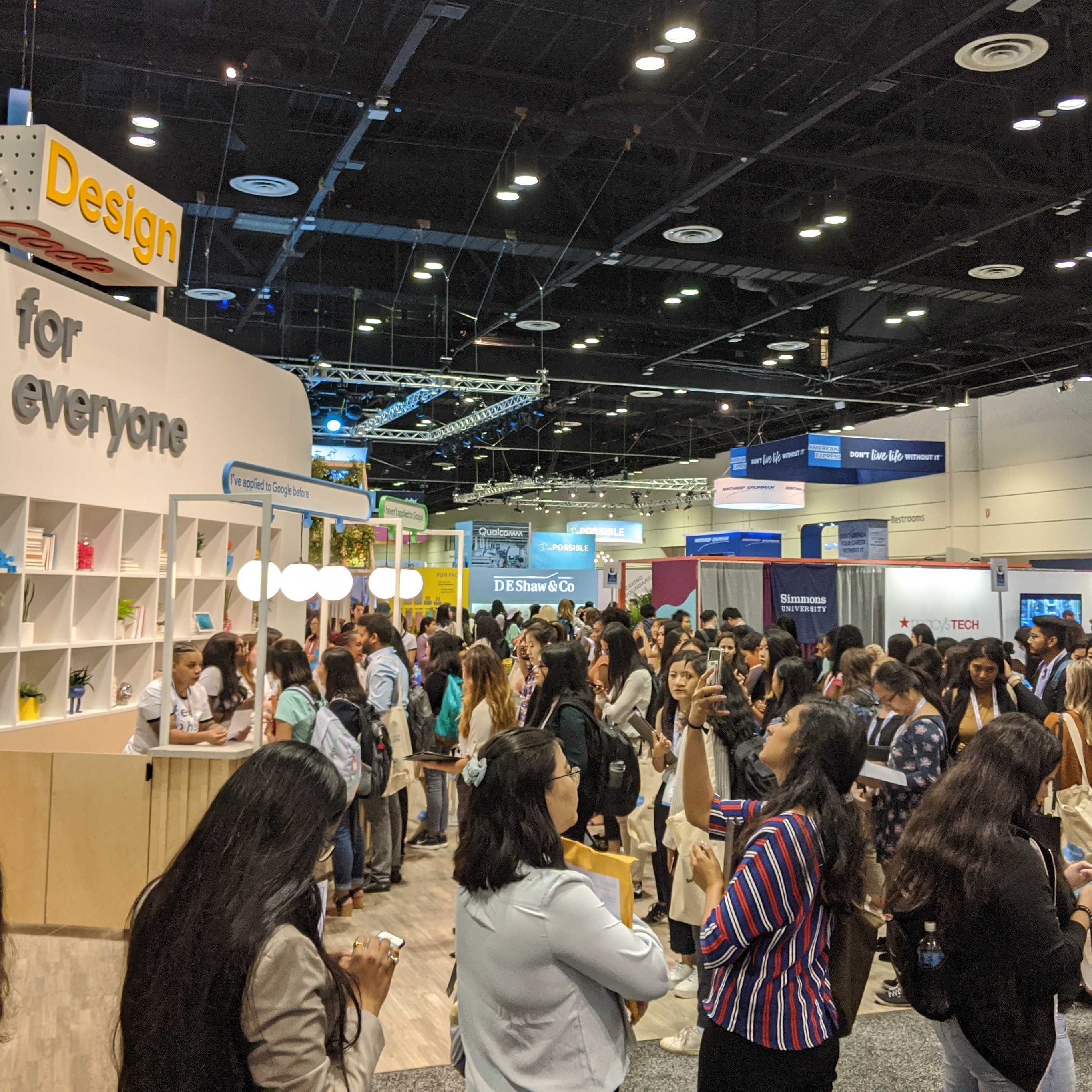The Google booth.